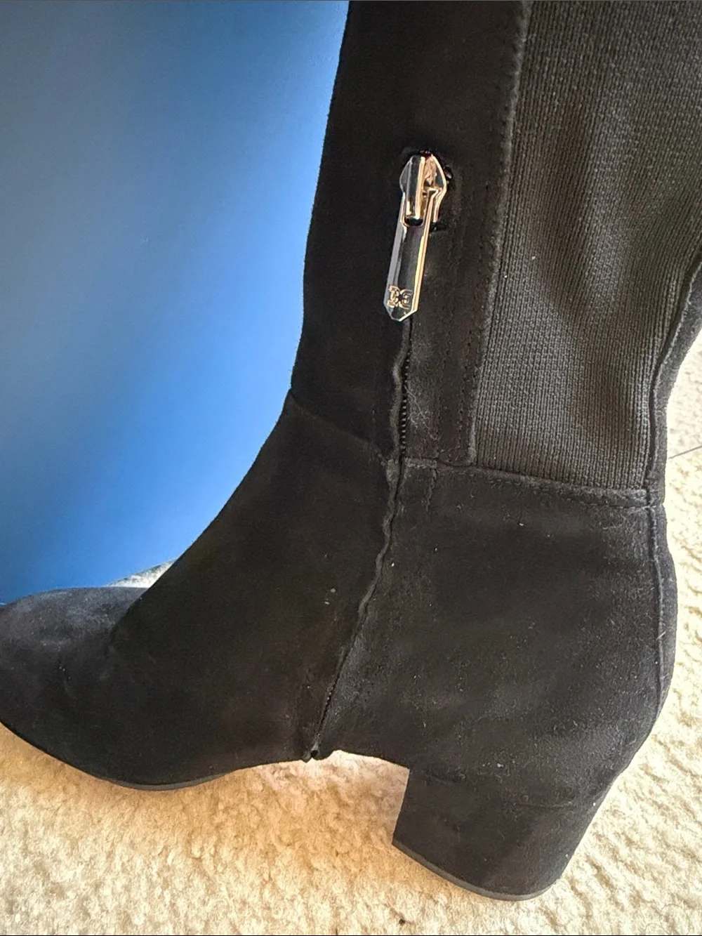 Sam Edelman Valda Knee-High Suede Boots.